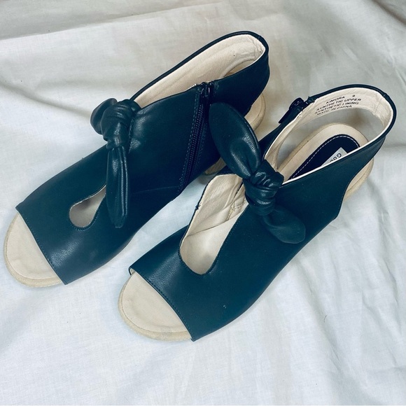 Chic Black Open-Toe Ankle Booties by Good Choice - Picture 3 of 11